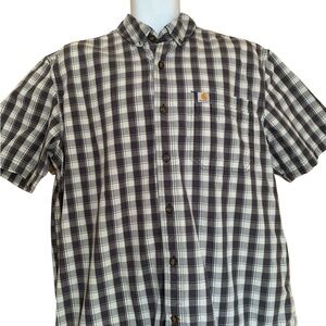 Carhartt Men's Black Plaid Shirt
